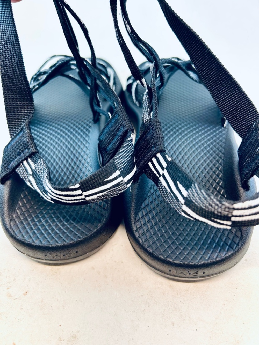 Chaco Women's Scatter Black White ZX/3 Dual Strap Hiking Classic Sandals 6 37 - Picture 6 of 11